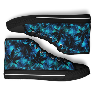Chokefish™ Urban Peak Retro High Tops-Cannabis-009-2
